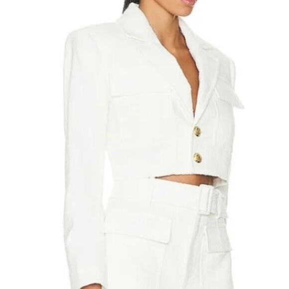A.L.C. Banks Textured Cropped Blazer - Picture 4 of 10